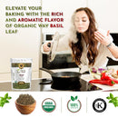 Organic Way Basil Leaf Cut and Sifted