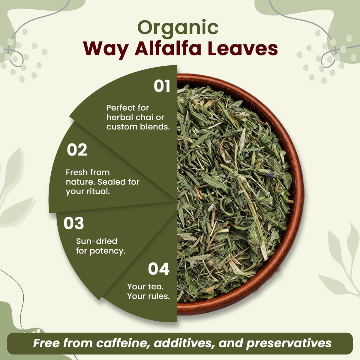 Alfalfa Leaves Cut & Sifted - Herbal Tea - Origin Egypt