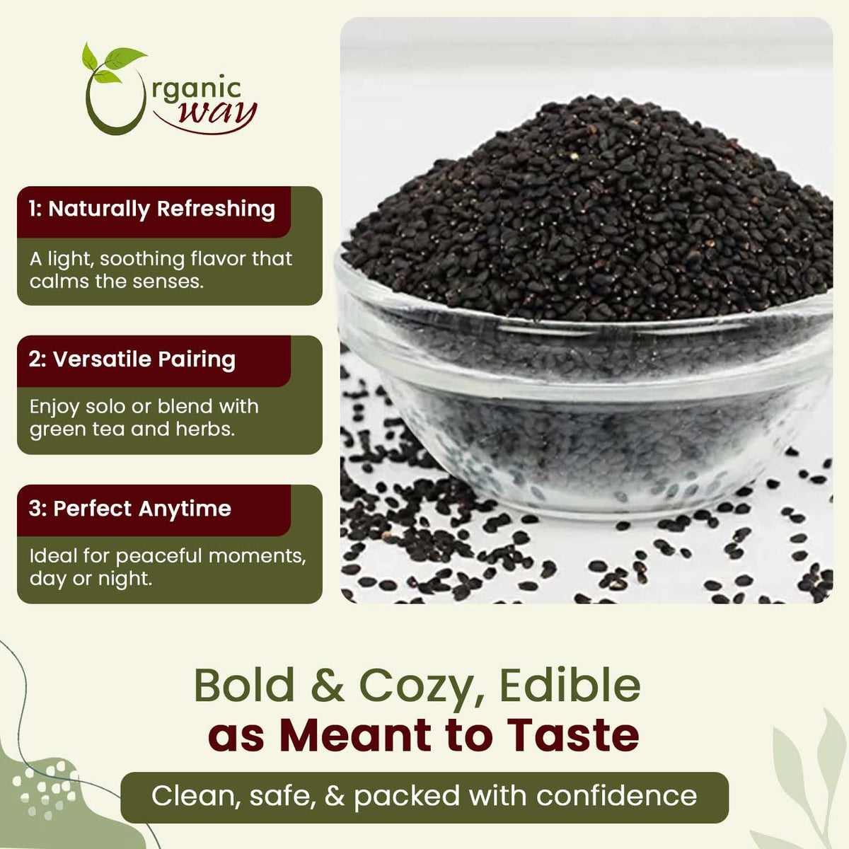 Edible Basil Seeds - Origin - India