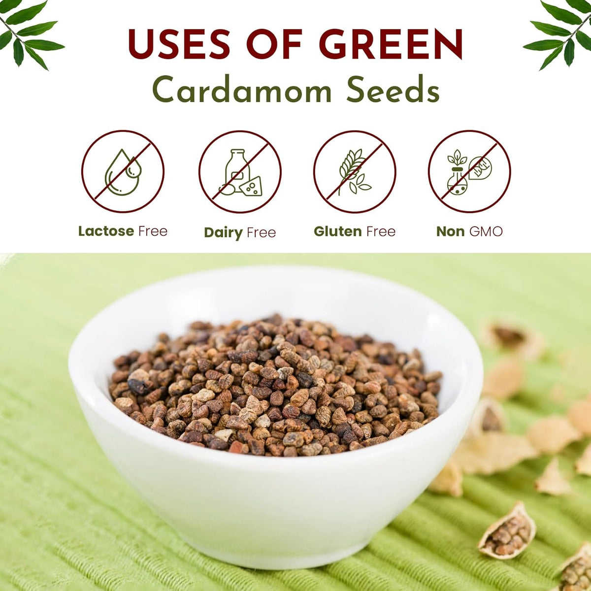 Green Cardamom Seeds Whole