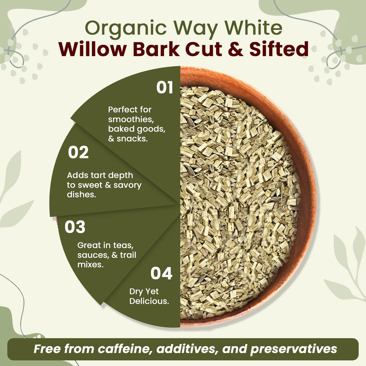 White Willow Bark Cut & Sifted - Origin Albania