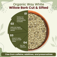 White Willow Bark Cut & Sifted - Origin Albania