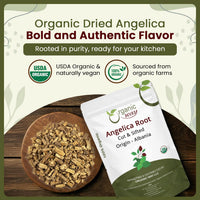 Dried Angelica Root Cut & Sifted - Origin Albania