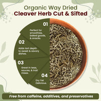 Dried Cleavers Herb Cut & Sifted