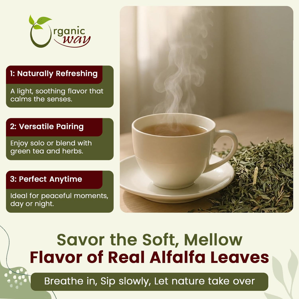 Alfalfa Leaves Cut & Sifted - Herbal Tea - Origin Egypt