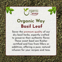 Organic Way Basil Leaf Cut and Sifted