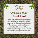 Organic Way Basil Leaf Cut and Sifted