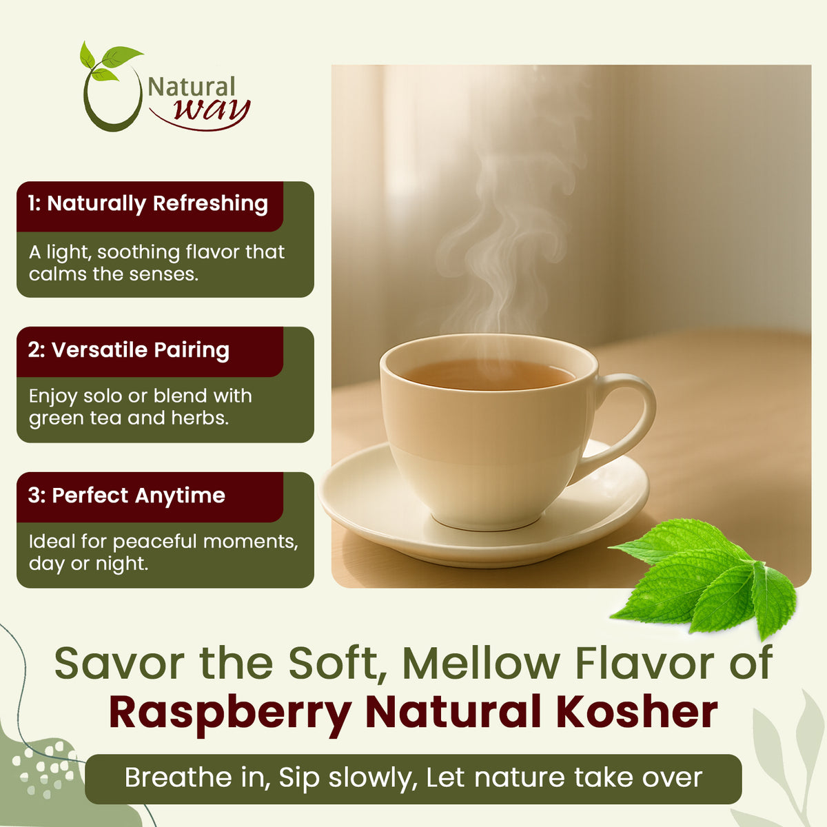 Natural Raspberry Leaf Powder -  European Wild Harvest