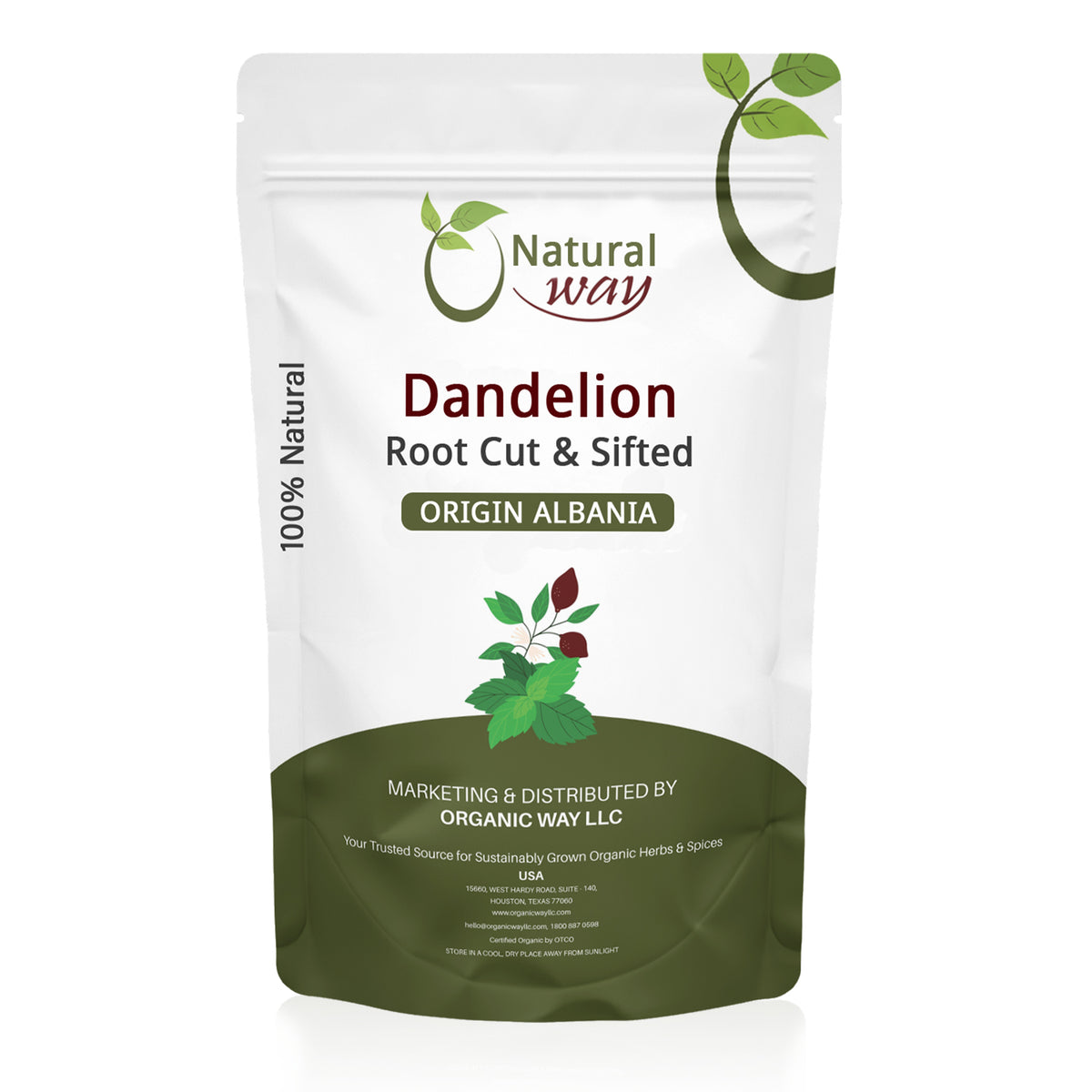 Natural Dandelion Root Roasted Cut & Sifted -  European Wild Harvest