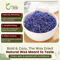 Natural Cornflower Petals Blue - Herbal Tea | Kosher Certified | Origin - Albania