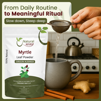 Natural Myrtle Leaf Powder, European Wild Harvest