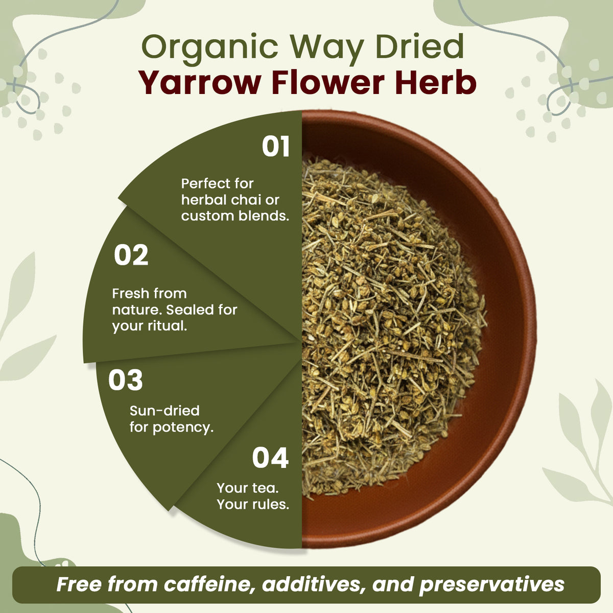 Yarrow Flower Cut & Sifted