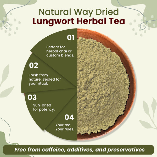 Natural Lungwort Herb Powder -  European Wild Harvest