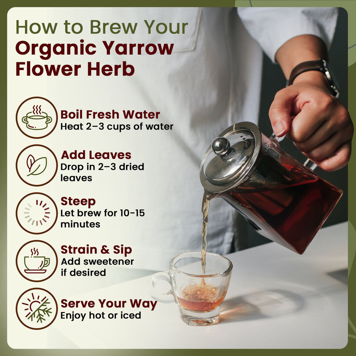 Yarrow Flower Cut & Sifted