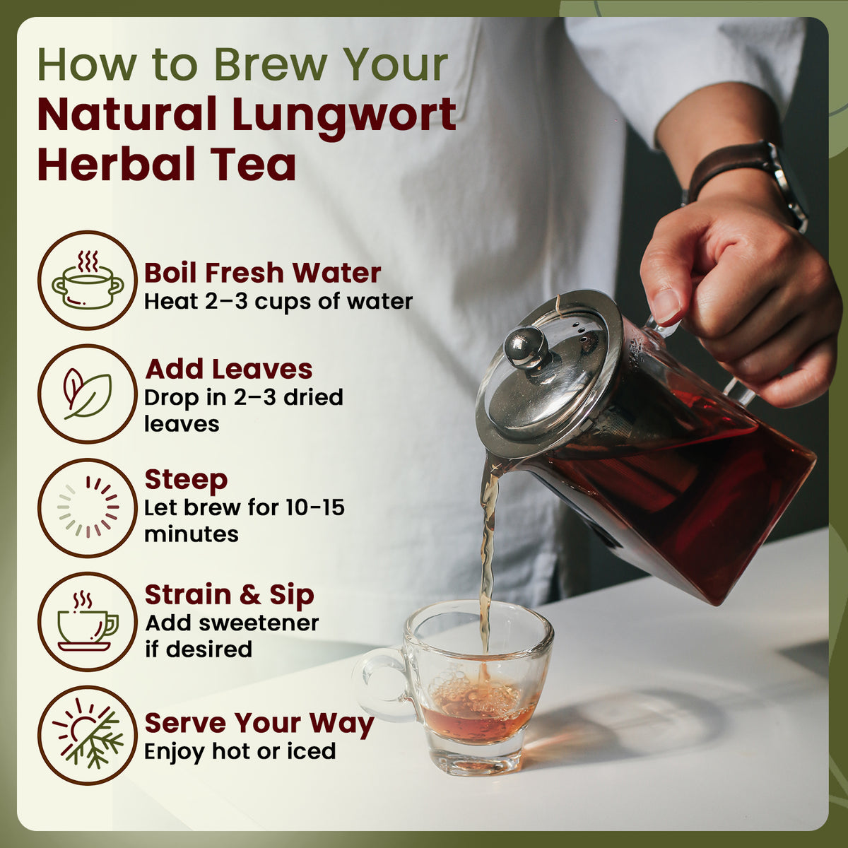 Natural Lungwort Dried Leaves Cut & Sifted -  European Wild Harvest