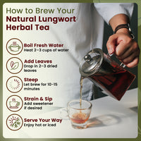 Natural Lungwort Dried Leaves Cut & Sifted -  European Wild Harvest