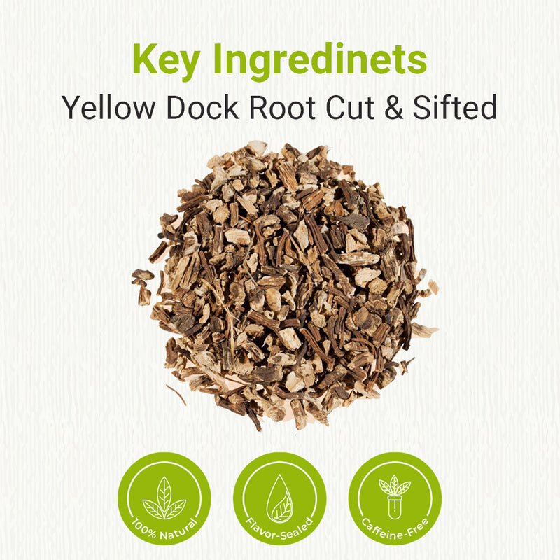 Natural Yellow Dock Root (Cut & Sifted)