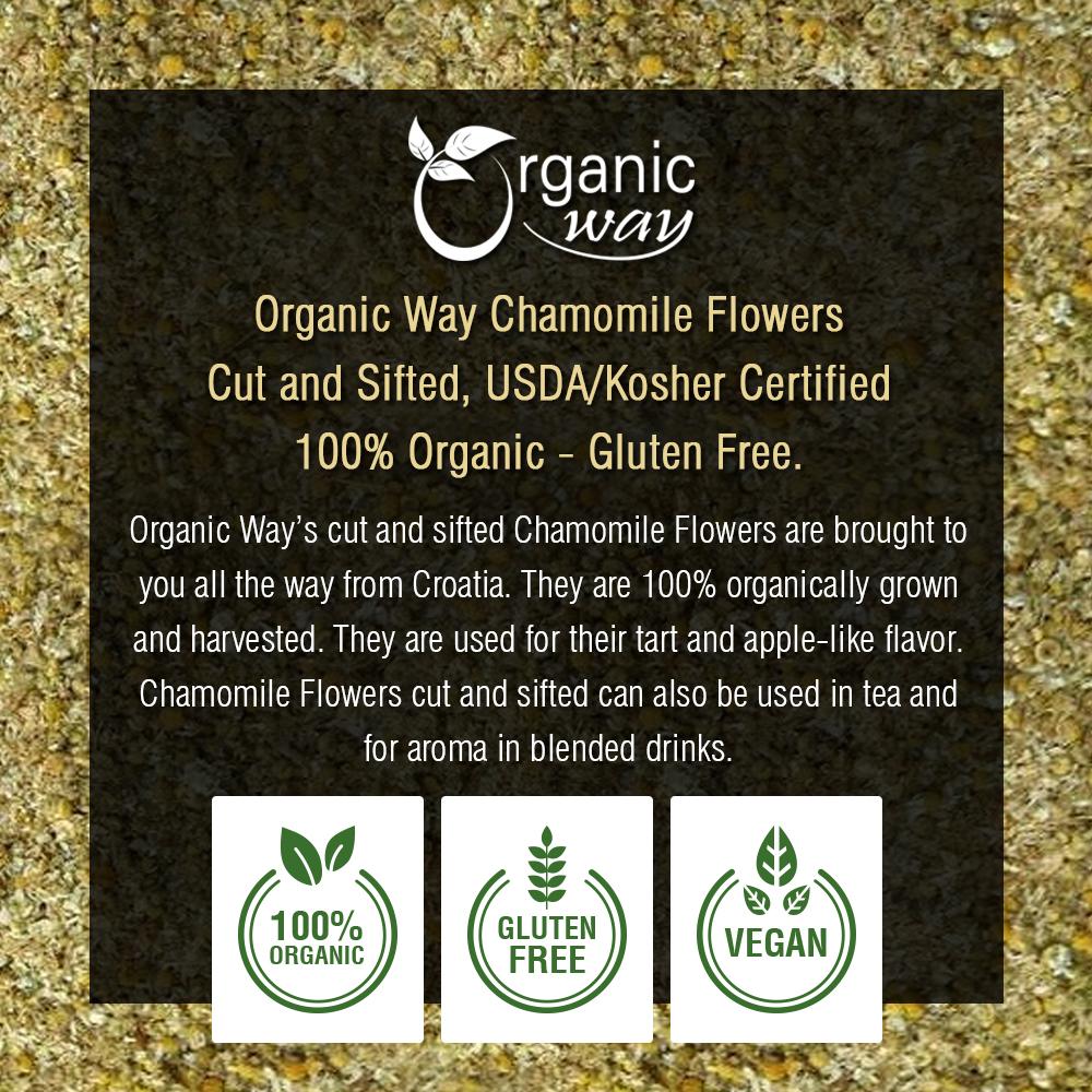 Chamomile Flowers (Cut & Sifted), European Wild Harvest