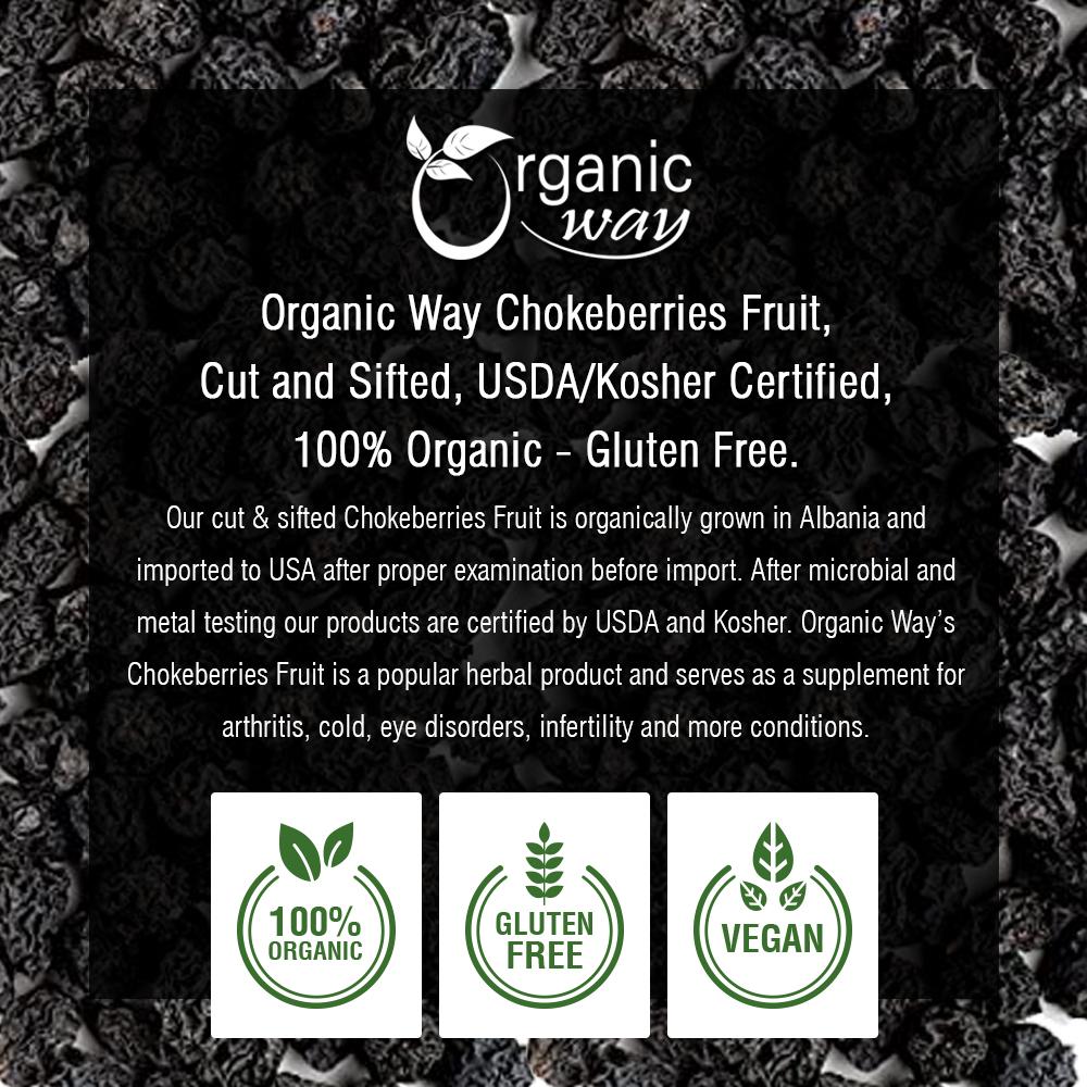 Chokeberries Fruit Whole, European Wild Harvest