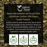 Dandelion Leaf (Cut & Sifted), European Wild Harvest