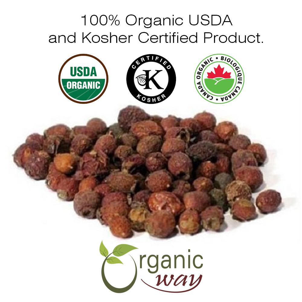 Hawthorn Berries (Cut & Sifted), European Wild Harvest