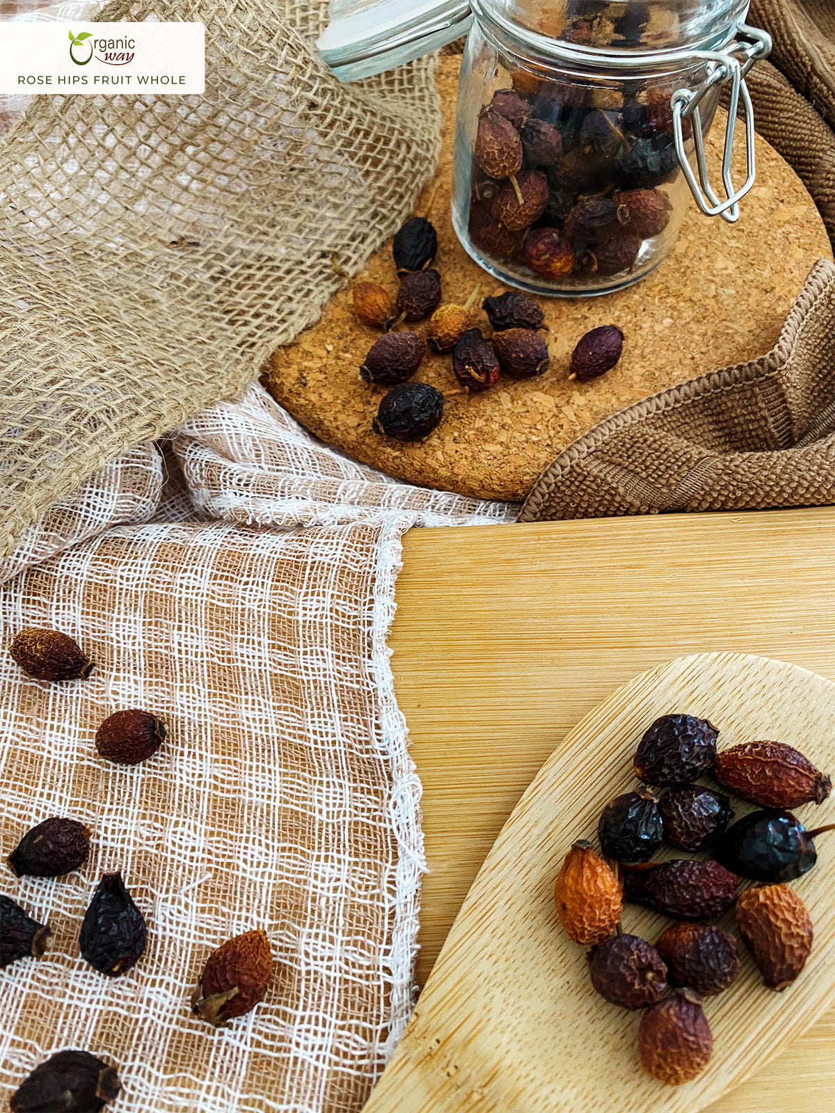 Rose Hips Fruit (Whole), European Wild Harvest